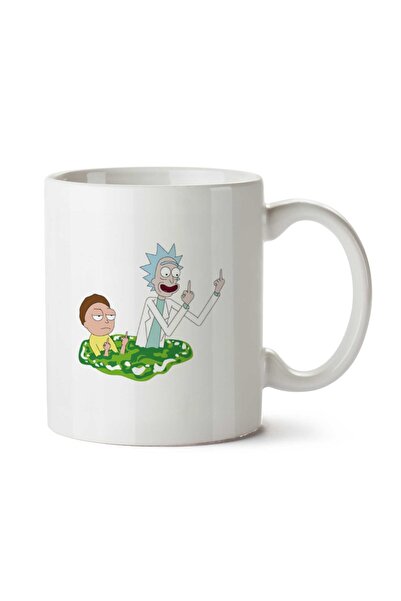 ART HEDİYE كوب ريك إي مورتي مطبوع على الجانبين