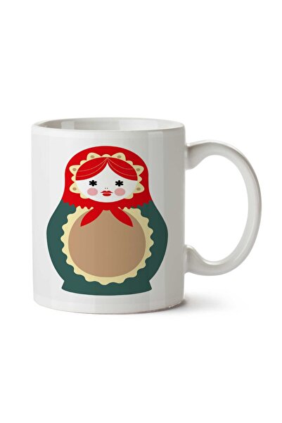 ART HEDİYE كوب ماتريوشكا (v4) 001 مطبوع على الجانبين