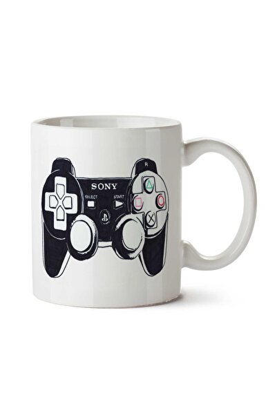 ART HEDİYE كوب بلاي ستيشن 2 مطبوع على الجانبين