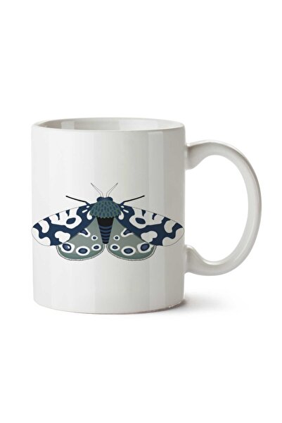 ART HEDİYE Lilac Butterfly Two Sided Printed Mug