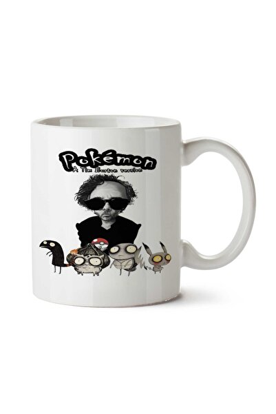 ART HEDİYE كوب بوكيمون + تيم بيرتون مطبوع على الجانبين