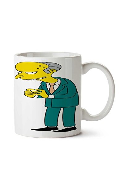 ART HEDİYE كوب Mr. Burns Post Ned Flanders Maggots مطبوع على الجانبين