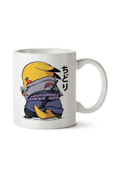ART HEDİYE كوب بوكيمون بيكاتشو تشيدوري ناروتو مطبوع على الجانبين