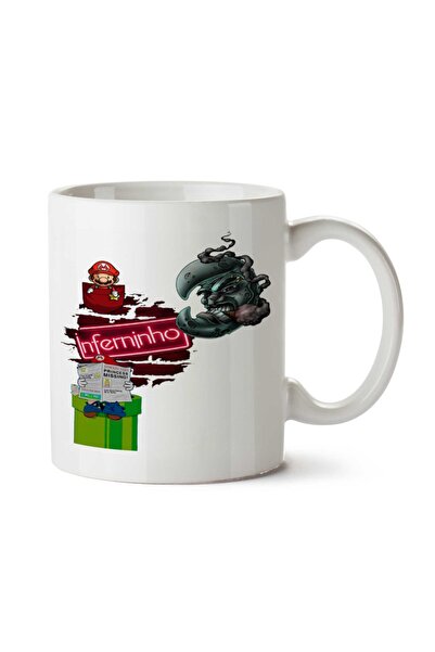ART HEDİYE كوب ماريو إنفيرينهو مطبوع على الجانبين