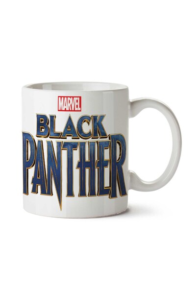 ART HEDİYE كوب مارفل بلاك بانثر بلاك بانثر مطبوع على الجانبين