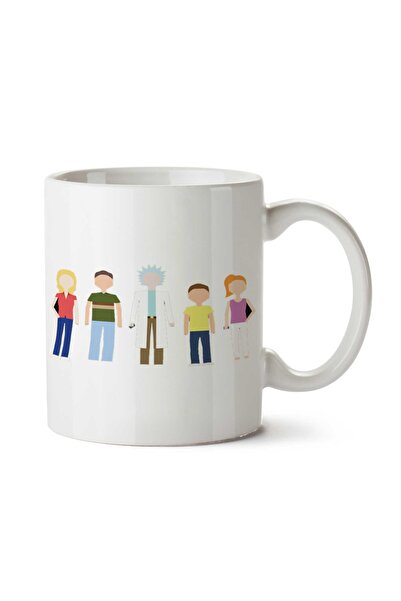 ART HEDİYE كوب ريك آند مورتي ذا سميث فاميلي مطبوع على الجانبين