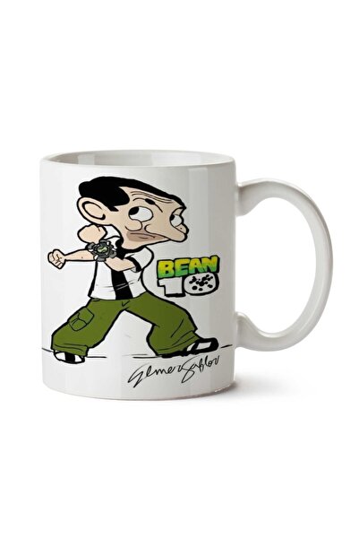 ART HEDİYE كوب Mr. Bean Ben ذو 10 أحرف مطبوع على الجانبين