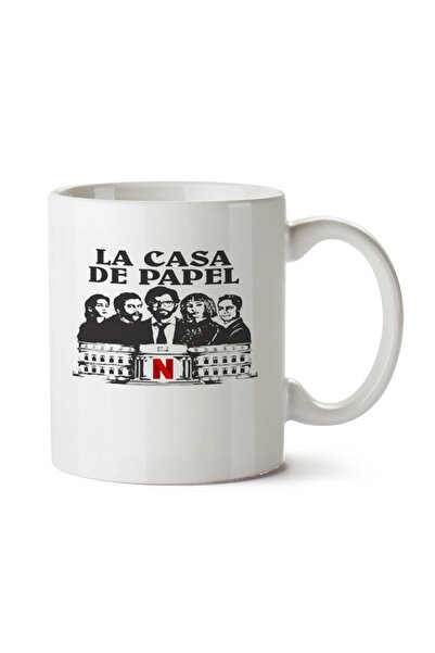 ART HEDİYE كوب La Casa de Papel Netflix مطبوع على الجانبين