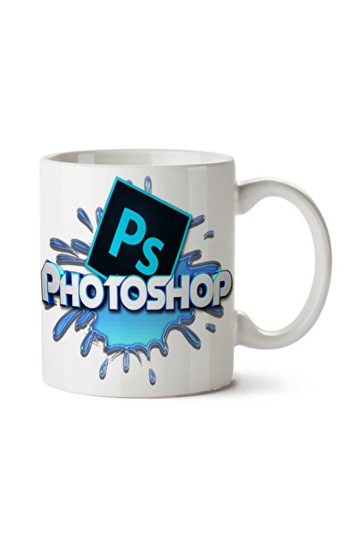 ART HEDİYE كوب مطبوع على الجانبين من Photoshop-Logo-PNG-Pic