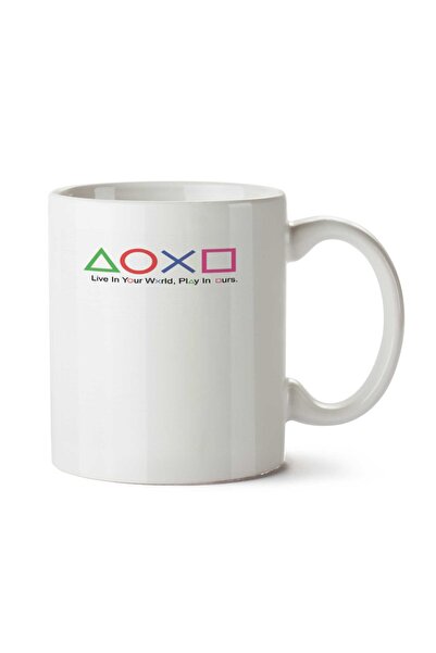 ART HEDİYE كوب بلاي ستيشن 0 مطبوع على الجانبين