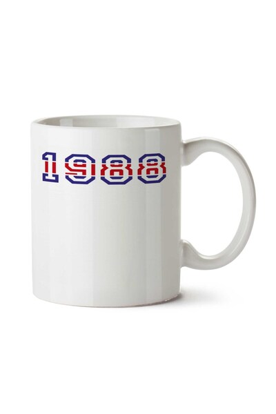 ART HEDİYE كوب مطبوع على الجانبين مكتوب عليه 1988