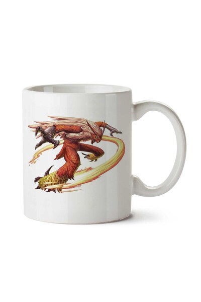 ART HEDİYE Realistic Blaziken Two Sided Printed Mug