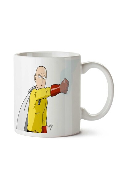 ART HEDİYE كوب One Punch Man Power مطبوع على الجانبين