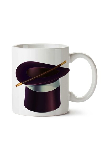 ART HEDİYE كوب مطبوع على الجانبين من Magic-Hat-PNG-Image-Mesh