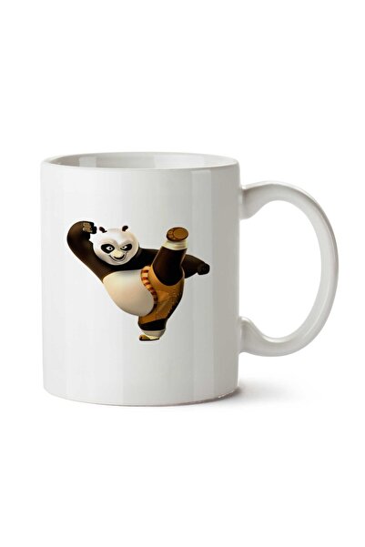 ART HEDİYE كوب باندا كاراتيه رياضي مطبوع على الجانبين