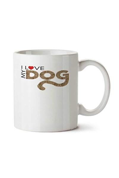 ART HEDİYE Love My Dog Two Sided Printed Mug