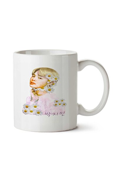 ART HEDİYE كوب باباتيا BTS JI MIN مطبوع على الجانبين