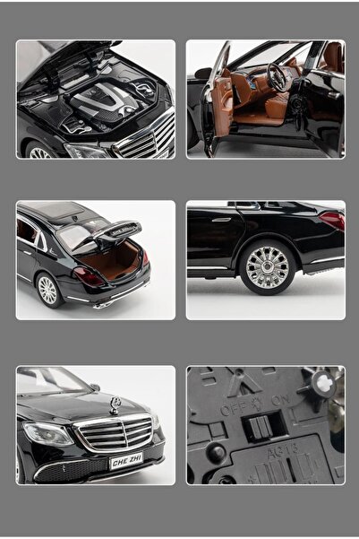 Jutenya Mercedes Benz Maybach S600 1:24 ÖLÇEK DİECAST MAKET METAL MODEL ARABA