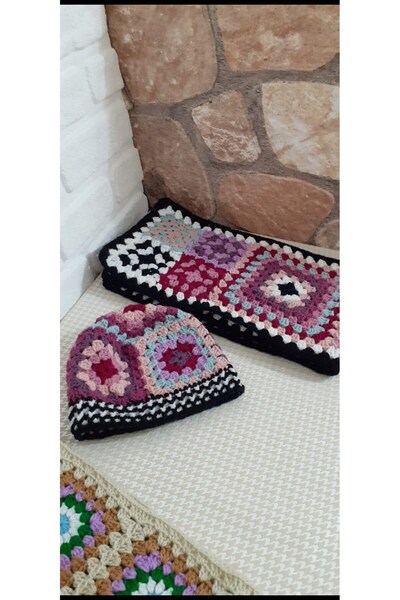 Tozpembehome وشاح وقبعة