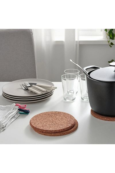 IKEA HEAT nihale, mushroom, 19 cm, 3 pieces