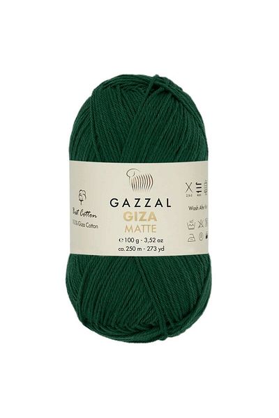 Gazzal Giza Matte Hand Knitting Twine Σκούρο Πράσινο 5561