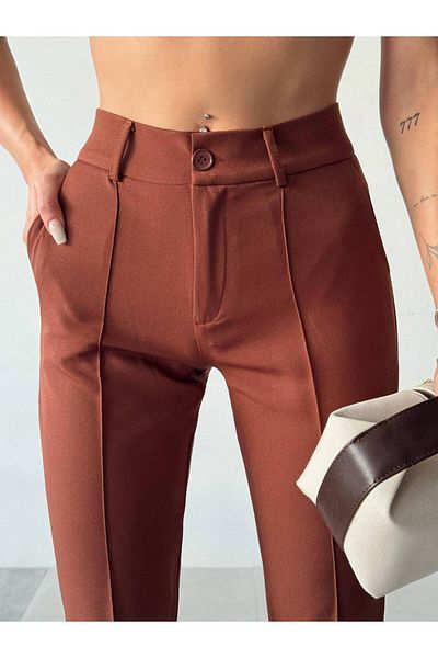 Sachistanbul Pantaloni cu fermoar la picior