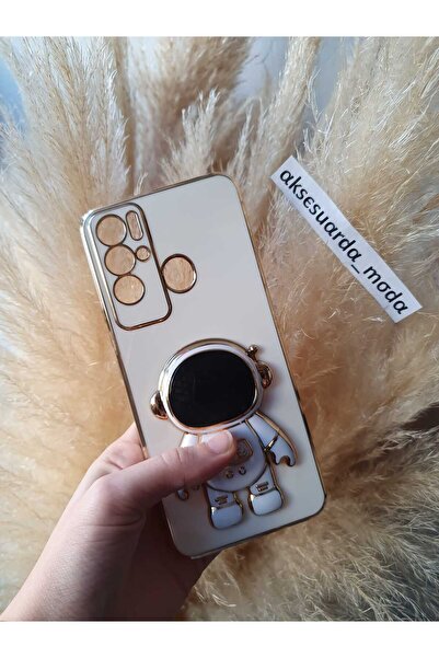 Aksesuarda Moda حافظة متوافقة مع TECNO POVA NEO مع حامل رائد الفضاء مقطوع بال...