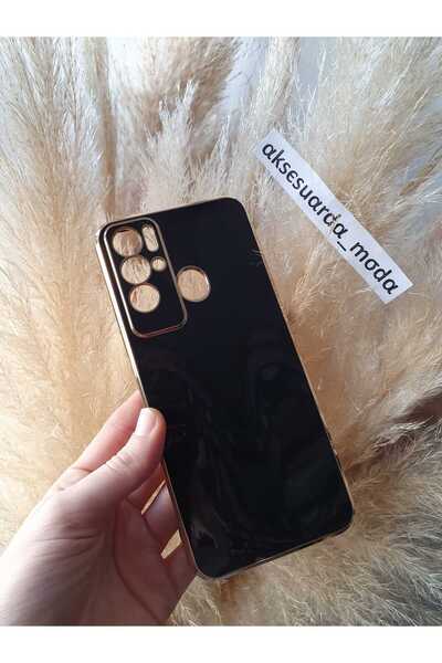 Aksesuarda Moda جراب TECNO POVA NEO متوافق مع اللون الذهبي ومزخرف بقطع الليزر...