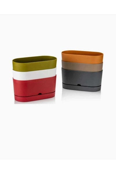 Genel Markalar Begonya Tabaklı Balkon Saksısı 30 Cm 5.5 Lt YEŞİL Renk Fma07192
