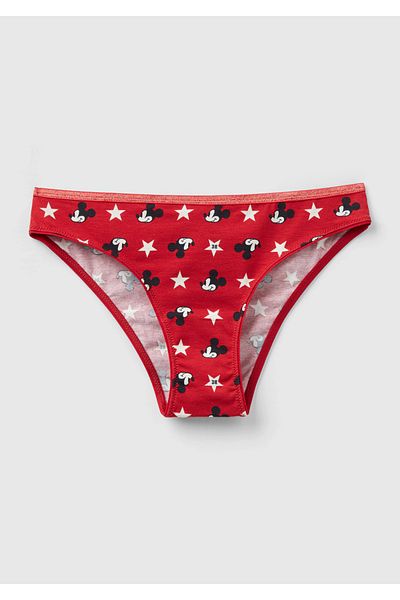 United Colors of Benetton Women's Red All Mickey Printed Panties