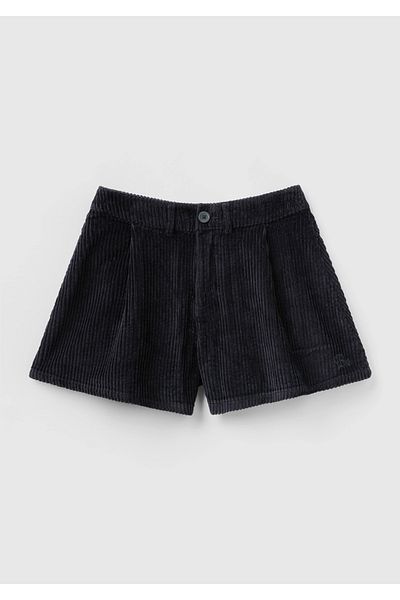 United Colors of Benetton Mini pantaloni scurți din catifea - fete, negru, BE brodat