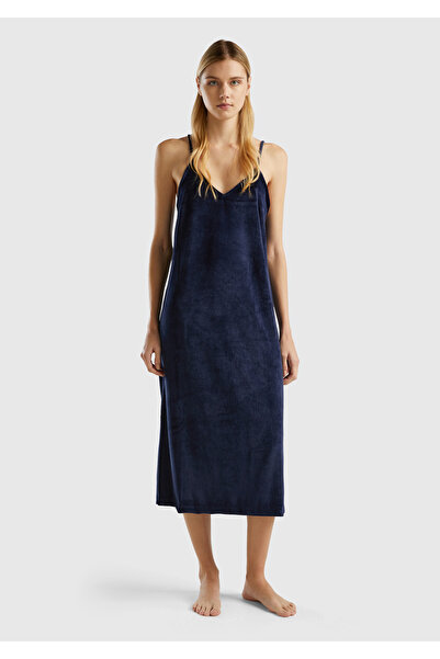 United Colors of Benetton Kadın Lacivert Gecelik