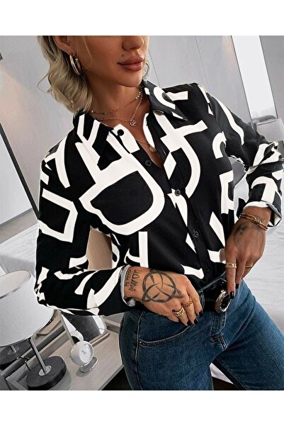 JANES Cămașă micro cu mânecă lungă pentru femei