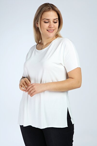 Curvy Trend Великий розмір спідниця з розрізом, вільна блузка