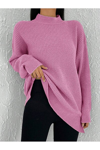 ATEMODAA HALF FISHER KNIT SWEATER