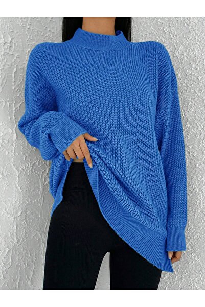 ATEMODAA HALF FISHER KNIT SWEATER