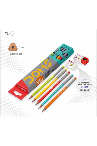 Bigpoint Doms Y1 Pencil 12 Pack Eraser Pencil Sharpener