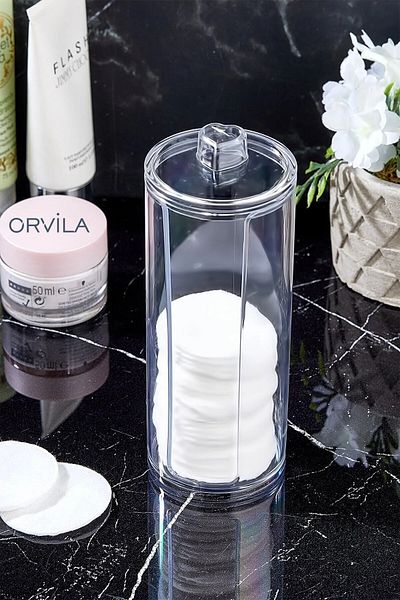 Orvila Кутия за съхранение на памук, органайзер за дискове