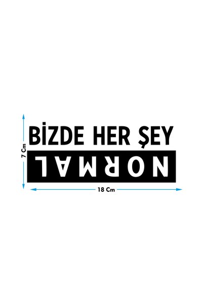 Şimdi Trend We Are All Normal Auto Window Lettering 16x7 Cm Car Back Sticker Auto Window Sticker Lettering Models