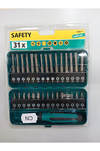 Wolfcraft 31 Parça Vidalama Seti