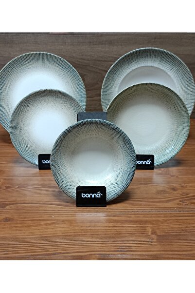 Bonna Porselen Sway Seri 25 Parça Yemek Takımı
