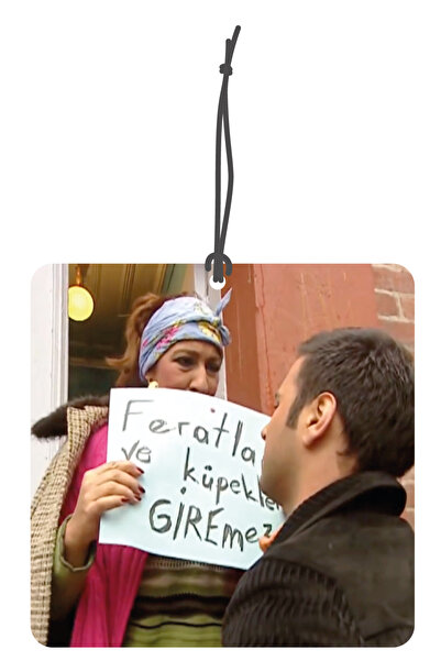 Genel Markalar Feratlar ve Köpekler Giremez Görselli Dekoratif Oto Kokusu ve ...