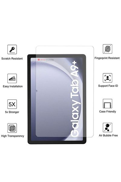 AktarMobile واقي شاشة متوافق مع جهاز Galaxy Tab A9+ Plus مقاس 11 بوصة، نانو غير قابل للكسر، حماية فائقة