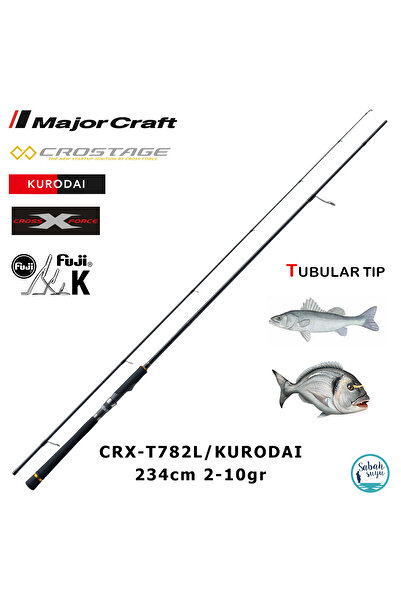 MAJOR CRAFT Crostage CRX-T782L/Kurodai 234cm 2-10gr (2P) LRF Kamış
