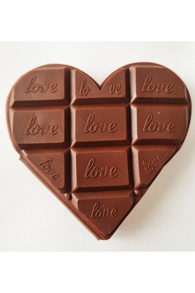 Modellino 3 Pieces Heart Chocolate Shaped Chocolate Scented Notepad - Unlined 100 Sheets