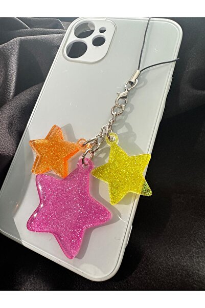 schkırt نجمة عزر متعدد الألوان بريق الايبوكسي الهاتف سحر الهاتف الحبل ملحق ال...