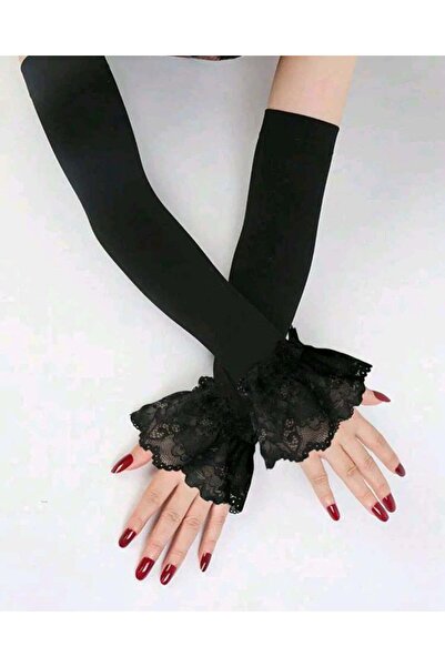 ZEKAS FASHION أكمام طويلة مزينة بالدانتيل