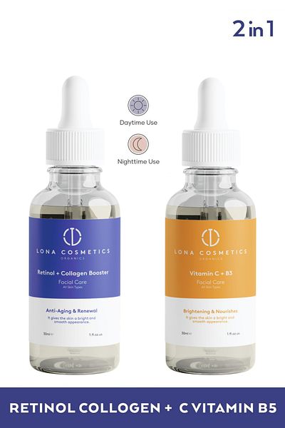 Lona Cosmetics Retinol Collagen Vitamin C B3 Serum