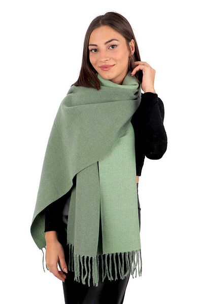 Bursa İpek Mint Double Sided Winter Shawl