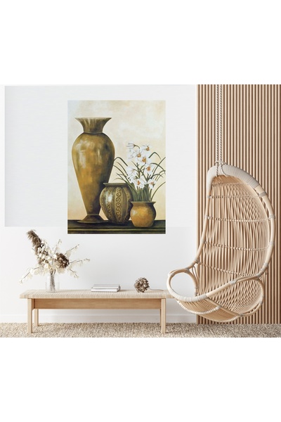 HDART Vazo Vazolar Çiçek Kanvas Tablo Tablosu Salon Oturma Yatak Odası Ofis C...